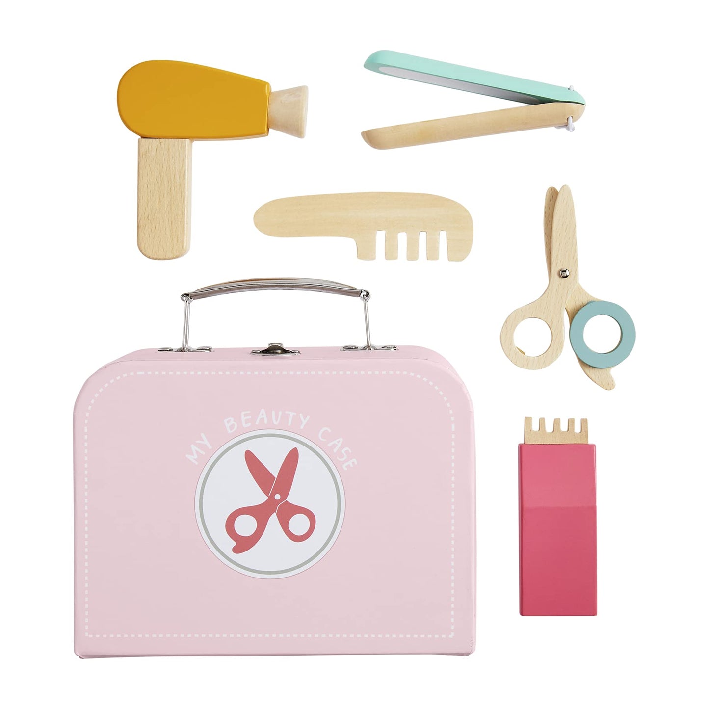 Mud Pie Children'S Hair Stylist Wood Toy Set