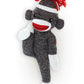 Plushland Adorable Sock Monkey 8 Inches Tall - Soft Realistic Plush Knitted Stuffed Animal Toy Gift - For Kids, Babies, Teens, Girls And Boys (New Brown)