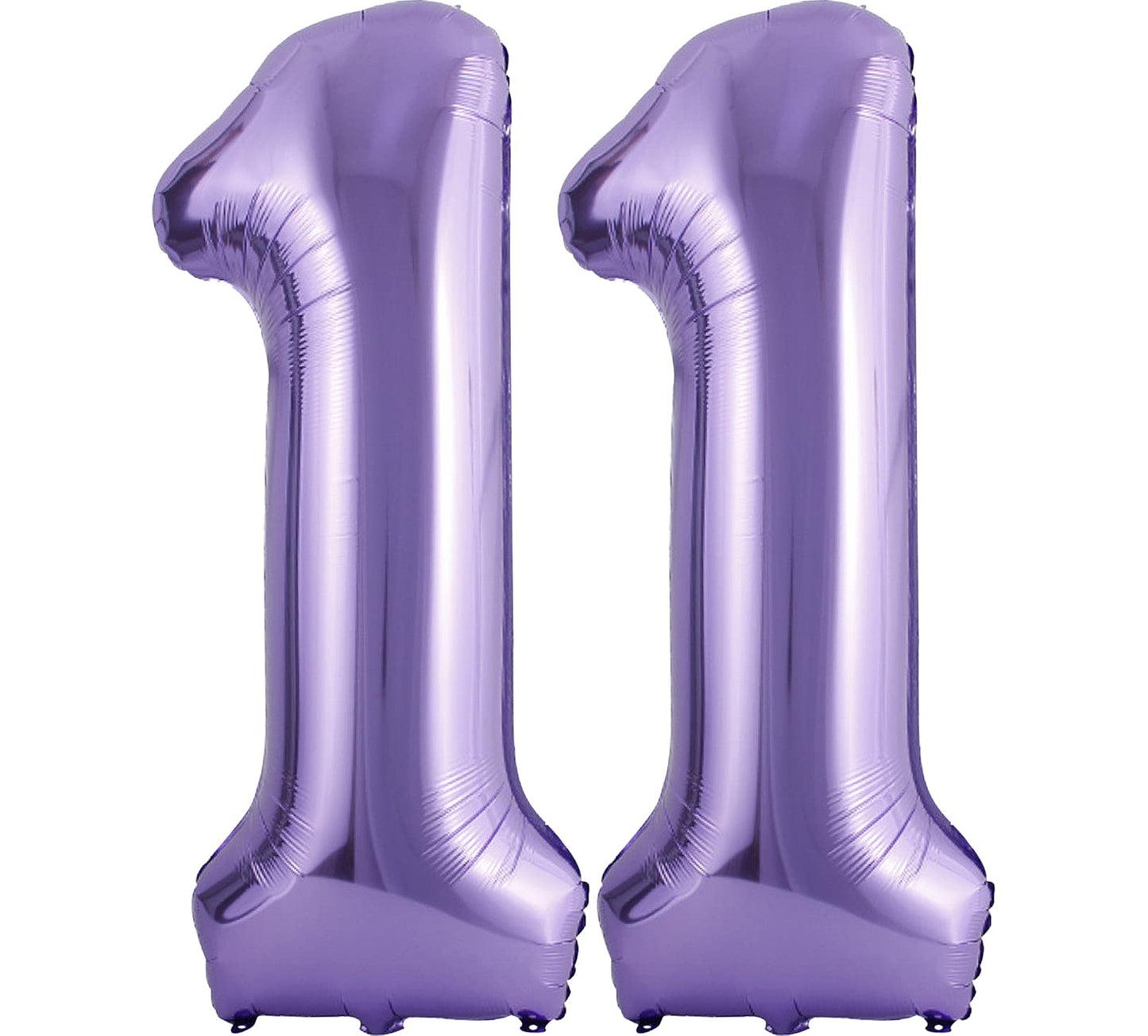 40 Inch Number Balloons 11, Purple Helium Foil Number 11 Balloons, Large Number Balloon Age Balloon For Boys Girls Birthday Part