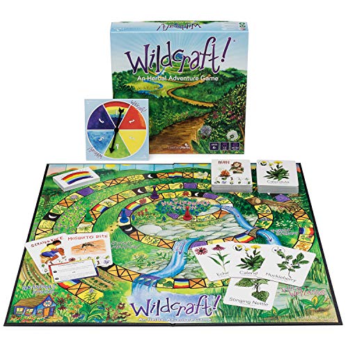 Wildcraft! An Herbal Adventure Game/Family Game: Cooperative Board Games For 4+ Year Olds Learn 25 Herbs – Coop Board Games/Educational Games W/Learning Tools, Incl. Plant Guide & Coloring Book