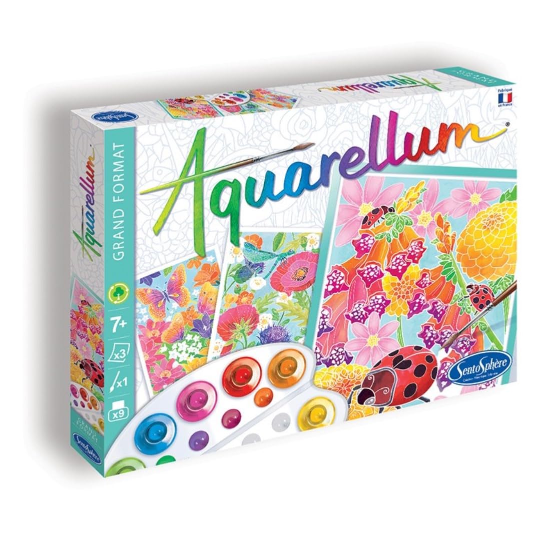 Sentosphère Aquarellum - In The Flowers Watercolor Painting Kit