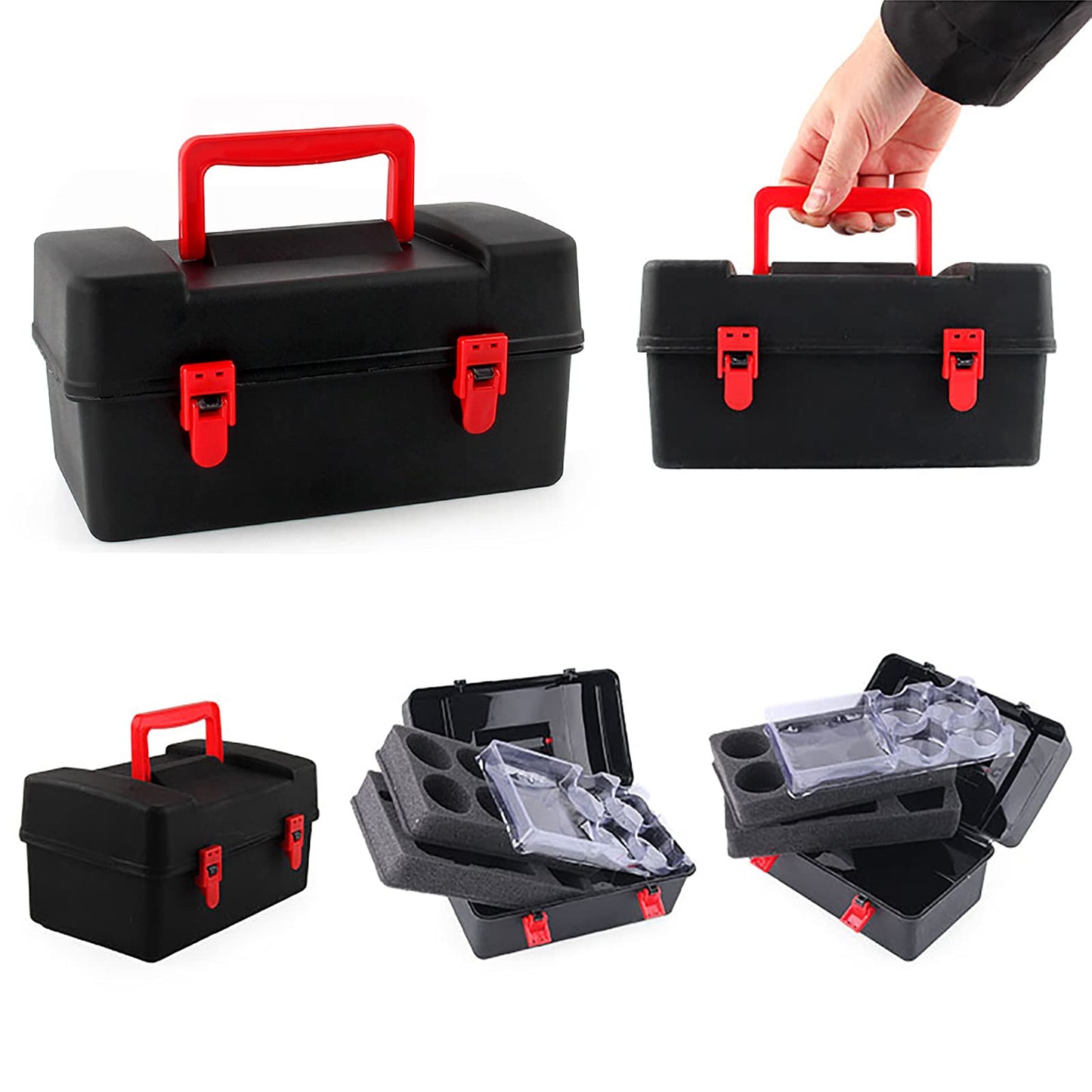 3T6B Bey Battling Top Storage Case, 12 Pcs Burst Tops Storage Case Spinning Top And Launcher Set Storage Box For Children