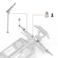 Haiboxing 1/18 Rc Cars Spare Parts Metal Front Universal Shafts & Metal Diff. Cups & Pins & Lock Nut M3 M1884 Apply To 2021 New