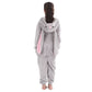 Lobujou Kids Onesie Costume For Boys Girls Halloween Animal Cosplay One Piece Flannel Hooded Gray Rabbit Xl