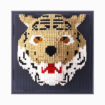 Bdydt Wall Art Tiger Building Blocks Set; A Wall Decor Set For Adults Who Love Creative Hobbies(2313 Pieces) Toys Gifts For Kid