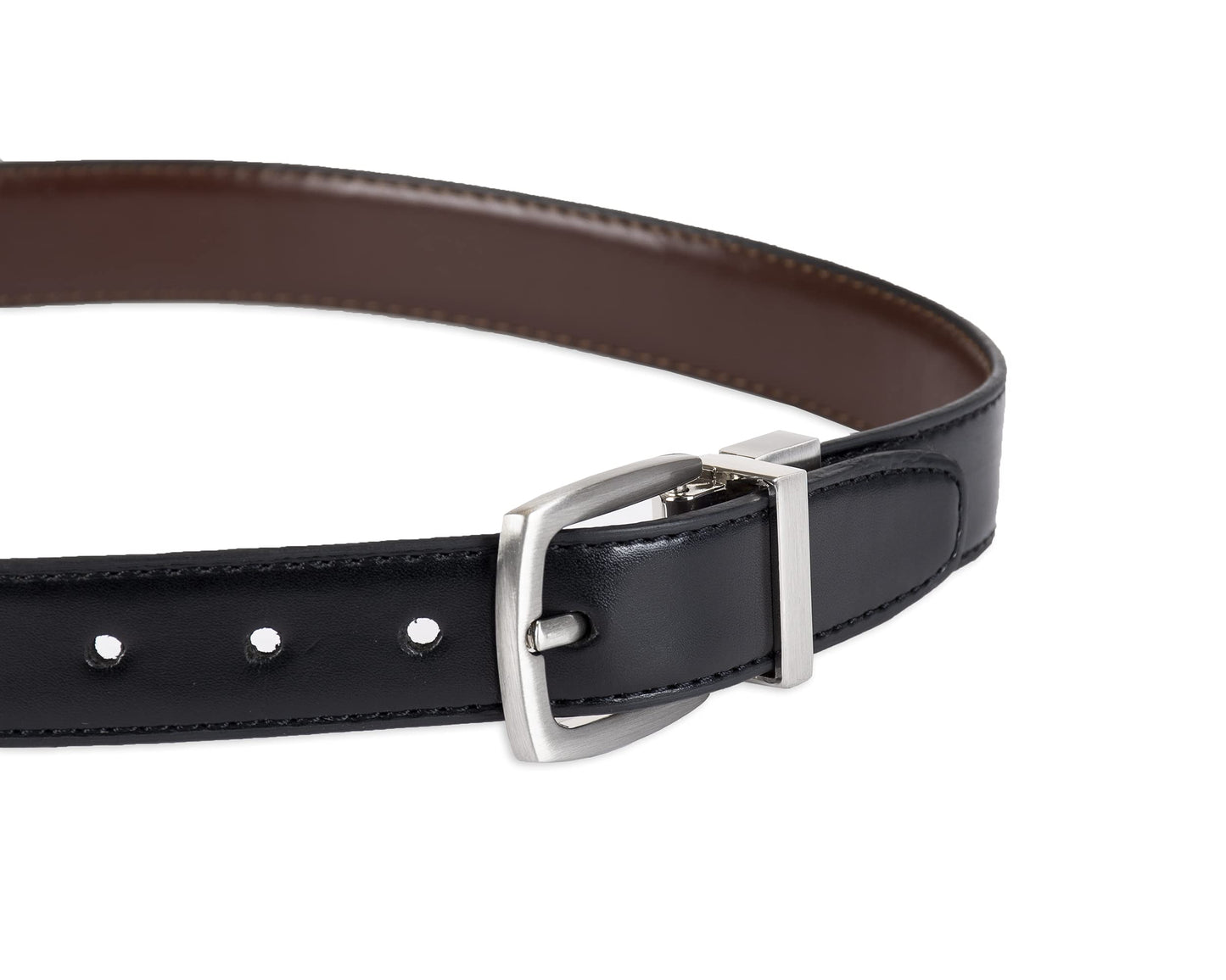 Dockers Boys Big Reversible Dress And Casual Belts, Brownblack, Large