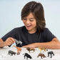 Ruson 12 Pcs Mini Safari Animals Figures Toys, Realistic Jungle Zoo Animal Figurines Cake Topper Toy Set Christmas Birthday Easter Egg Gift Party Supplies For Kids Toddlers