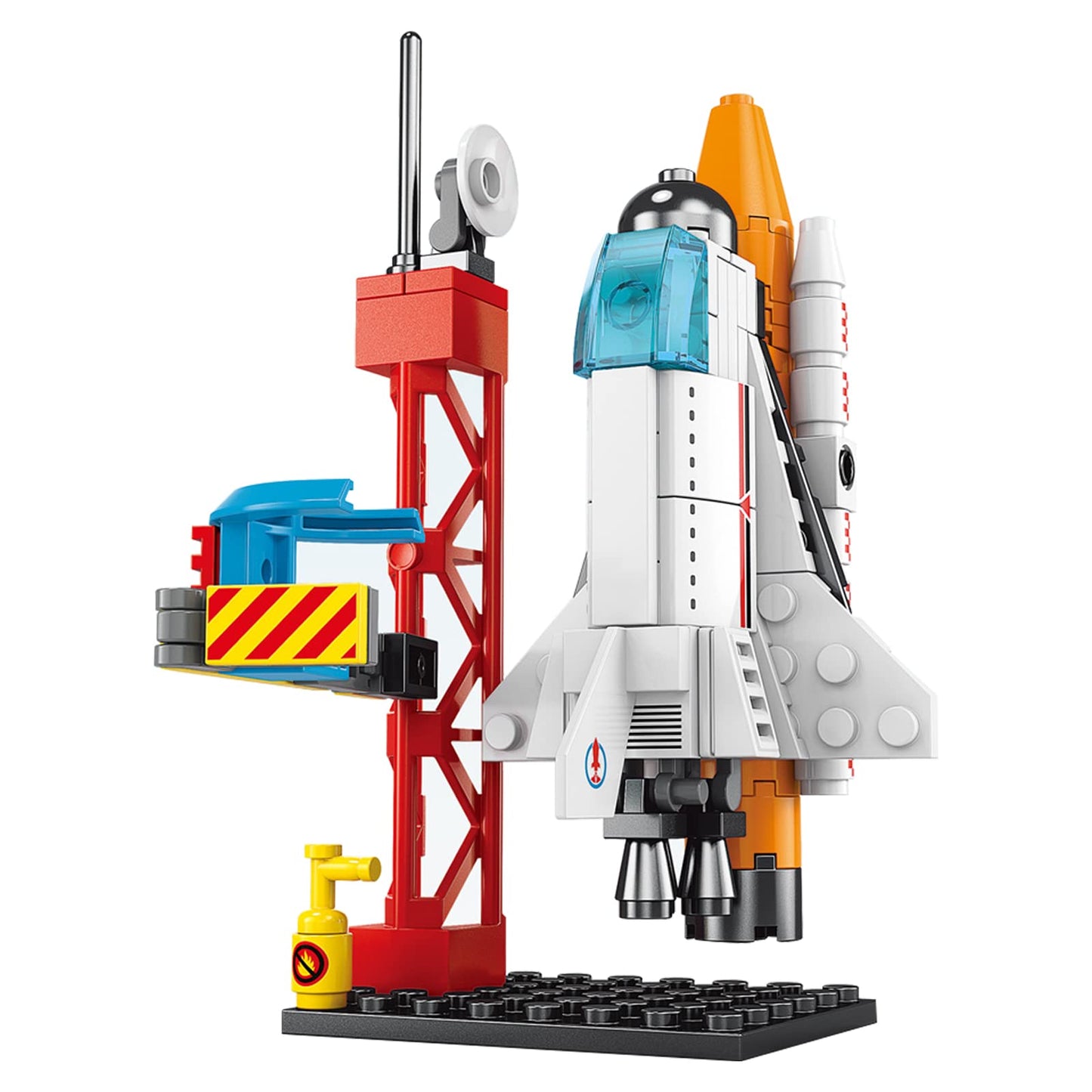 Scosloo Mini Space Shuttle Building Block Toy, Spaceship Rocket Launch Center Toy Set, Aerospace Rocket Building Kit Gifts For 7