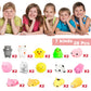 Umeelr 28 Packs Valentine Squishies Mochi In Hearts With Cards, Cute Mochi Squeezes Valentines Day Gifts Squishies Toys For Kids Classroom Exchange Prize Supplies