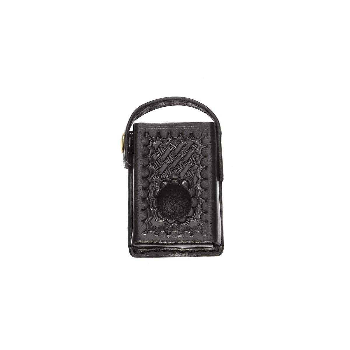 Aker Leather Products Body Alarm Case Aker Leather 684 Body Alarm Case, Basketweave, Black