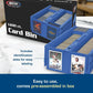 Bcw Collectible Card Bin - Holds Up To 1600 Cards - Single Blue | Large Card Storage Box For Loose Trading Cards | Pokemon, Mtg,