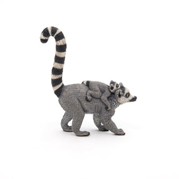 Papo -Hand-Painted - Figurine -Wild Animal Kingdom - Lemur And Baby -50173 -Collectible - For Children - Suitable For Boys And Girls- From 3 Years Old