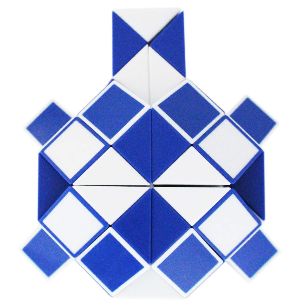 Mipartebo Magic Snake Cube Twist Puzzle 72 Wedges Large Size Twist Fidget Snake Toys Gift Party Favors For Kids Adults Teens Blue
