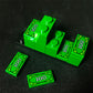 100Pcs 1X2 Tile 100 Dollar Bill Bank Cash Minifigure, Green Money Tile Accessories For Building, Compatible With Lego Creative B