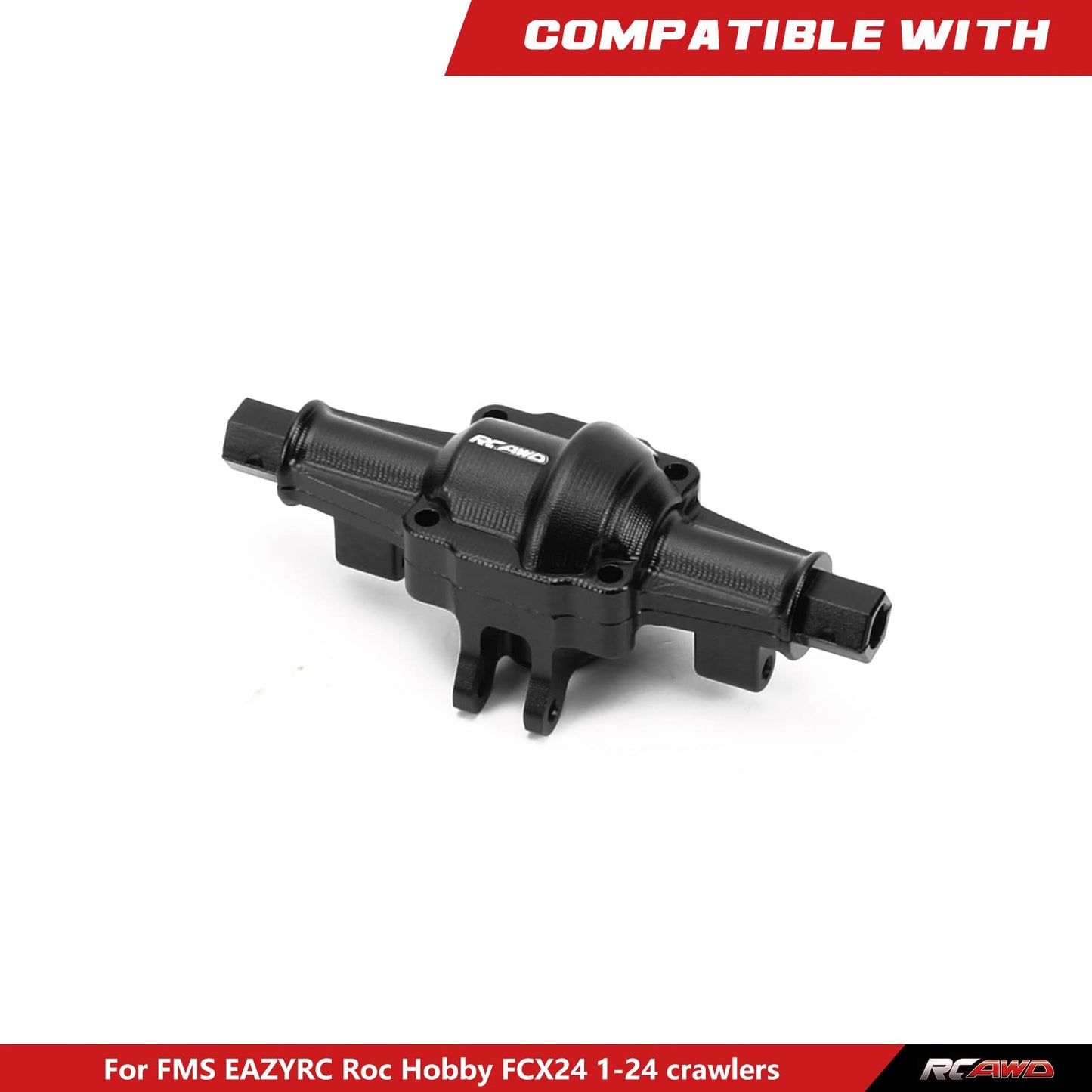 RCAWD Front Rear Axle Housing Cover for FMS 1:24 FCX24 Power Wagon RTR