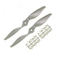 Uxcell Rc Propellers Cw 8X6 Inch 2-Vane For Airplane Nylon Gray 2Pcs With Adapter Rings