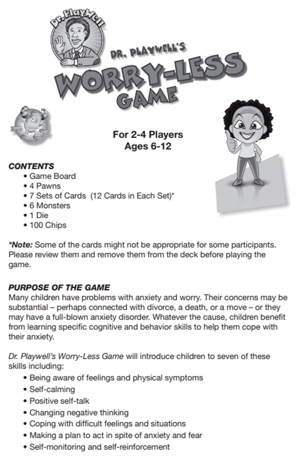 Dr. Playwell'S Worry-Less Game