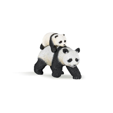 Papo -Hand-Painted - Figurine -Wild Animal Kingdom - Panda And Baby Panda -50071 -Collectible - For Children - Suitable For Boys And Girls- From 3 Years Old