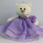 Kinnex 20'' Quince Anos Teddy Bear In Lavender Dress - Collectible Last Doll Centerpiece (B16831-5)