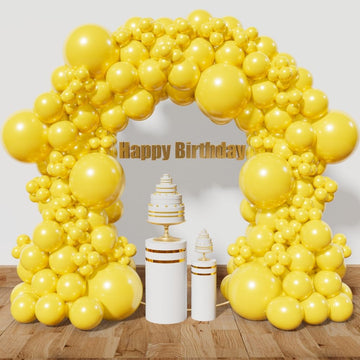 Kawkalsh Yellow Balloon Arch Kit 111Pcs 18 12 5 Inch Latex Party Balloons Garland For Birthday Baby Shower Wedding Engagement An