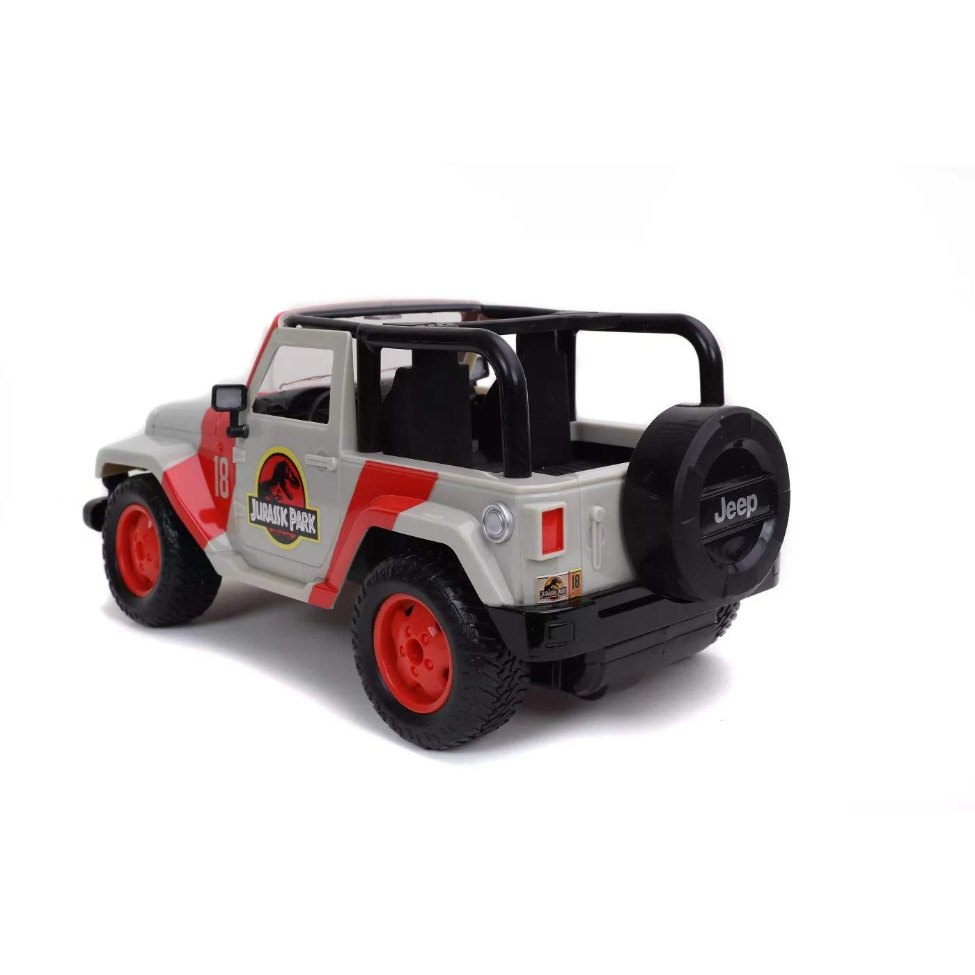 Jurassic World Hollywood Ride Jurassic Park Jeep Wrangler Remote Car Jada Toys Hollywood Rides Jurassic Park Jeep Wrangler - 1:1