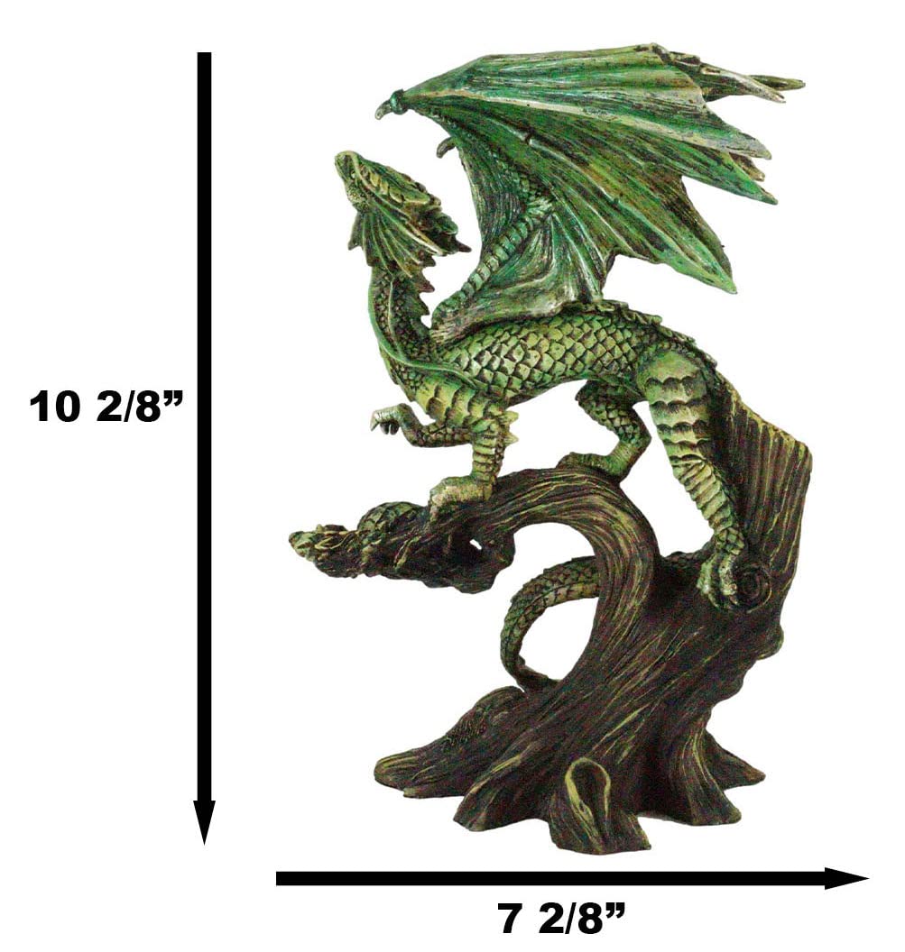 Ebros Dryad Gaia Tree Ent Earth Dragon Perching On Branch Collectible Statue Mythical Fantasy Age of Dragons Behemoth Figurine Artwork by Anne Stokes (mature-themed Mother)