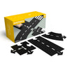 Waytoplay King of The Road, 40 Piece Circuit for Toy Cars - Flexible, Indestructible, and Waterproof - Modular Car Tracks - Made