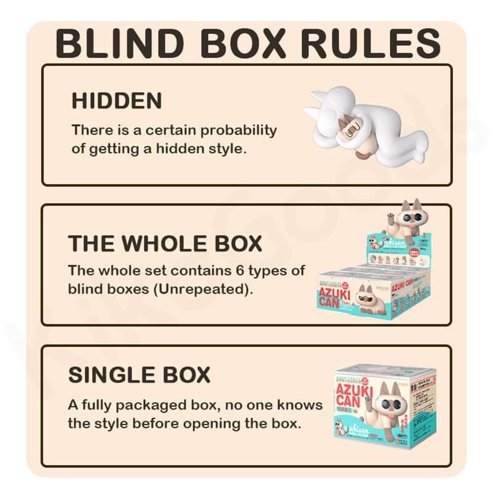 Maidimiao Nobeko Azukican Azukisan Cat Daily Life Series2 Blind Box Figures 6Pcs Random Art Cute Collectibles Birthday Gift