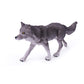 Uandme 4Pcs Wolf Toy Figurines Set Wolf Animal Figures Grey Wolf Family Cake Topper Toy Gift For Kids (Grey)