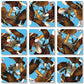 B Dazzle Bald Eagles Scramble Squares 9 Piece Puzzle