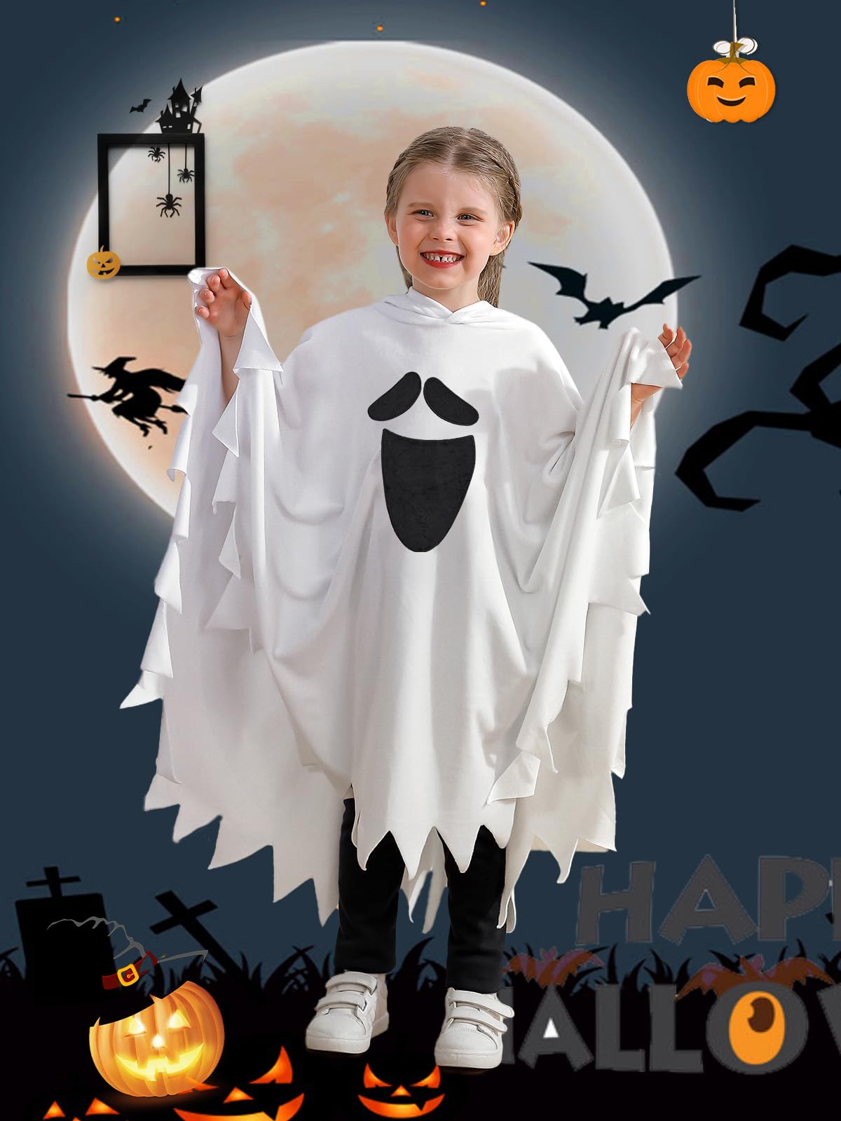 Eshoo Toddler Kids Halloween Cape Girls Boys Outfits