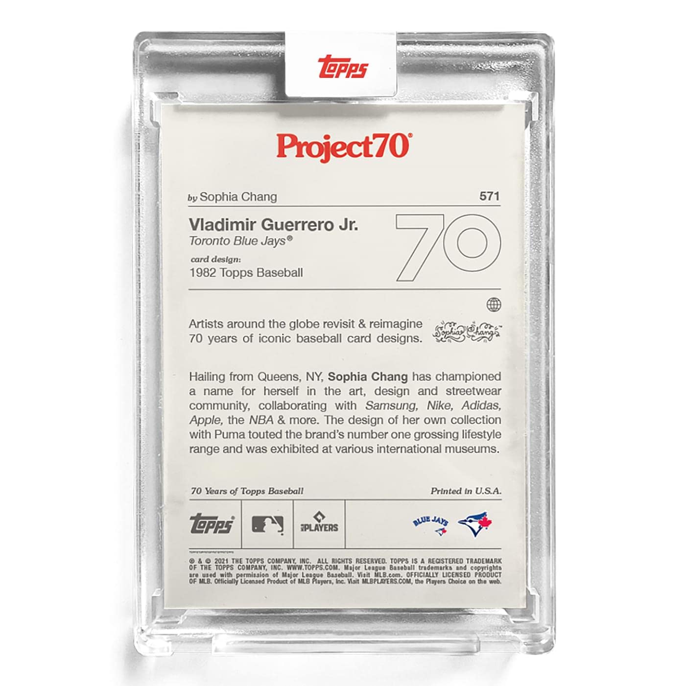 Topps Project70 Card 571 | 1982 Vladimir Guerrero Jr. by Sophia Chang