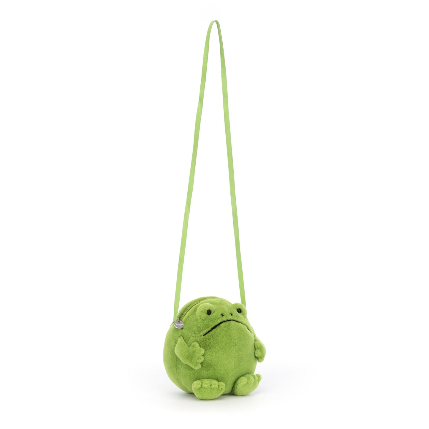 Jellycat Ricky Rain Frog Plush Bag, 6.5 Inches - Crossbody And Shoulder Purse - Fun And Unique Handbag