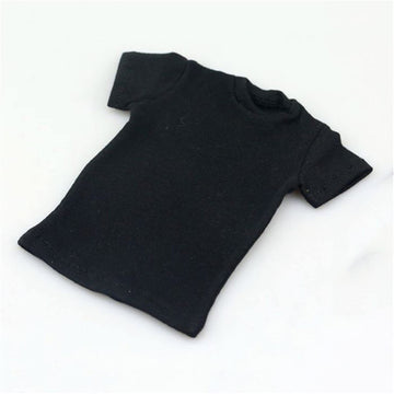 Panchitalk 1/6 Scale Custom T-Shirt Top Model For 12 Male And Female Action Figure Body (Black)