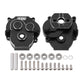 INJORA Transmission Housing with Bearings CNC Aluminum Gearbox Case Housing for 1/18 RC Crawler TRX4M Upgrade(Black)