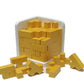 Wooden Brain Teaser Puzzle Cube Easter Basket Stuffers Wooden Puzzles T-Shaped Jigsaw Logic Puzzle Educational Toy For Kids And Adults By Ahyuan (Gold)