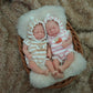 Mire & Mire Reborn Baby Dolls 6 Inch Mini Twin Silicone Baby Dolls With Clothes And Feeding Accessories, Realistic Reborn Dolls,