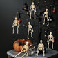 Dulefun 8Pcs Skeletons Halloween Decorations 6 Inch Small Skeletons Figurines Mini Skeletons For Halloween Indoor Outdoor Gravey
