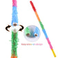 Lcoor 32-Inch Pinata Sticks Set with Blindfold and Confetti - Plastic, Colorful Party Supplies