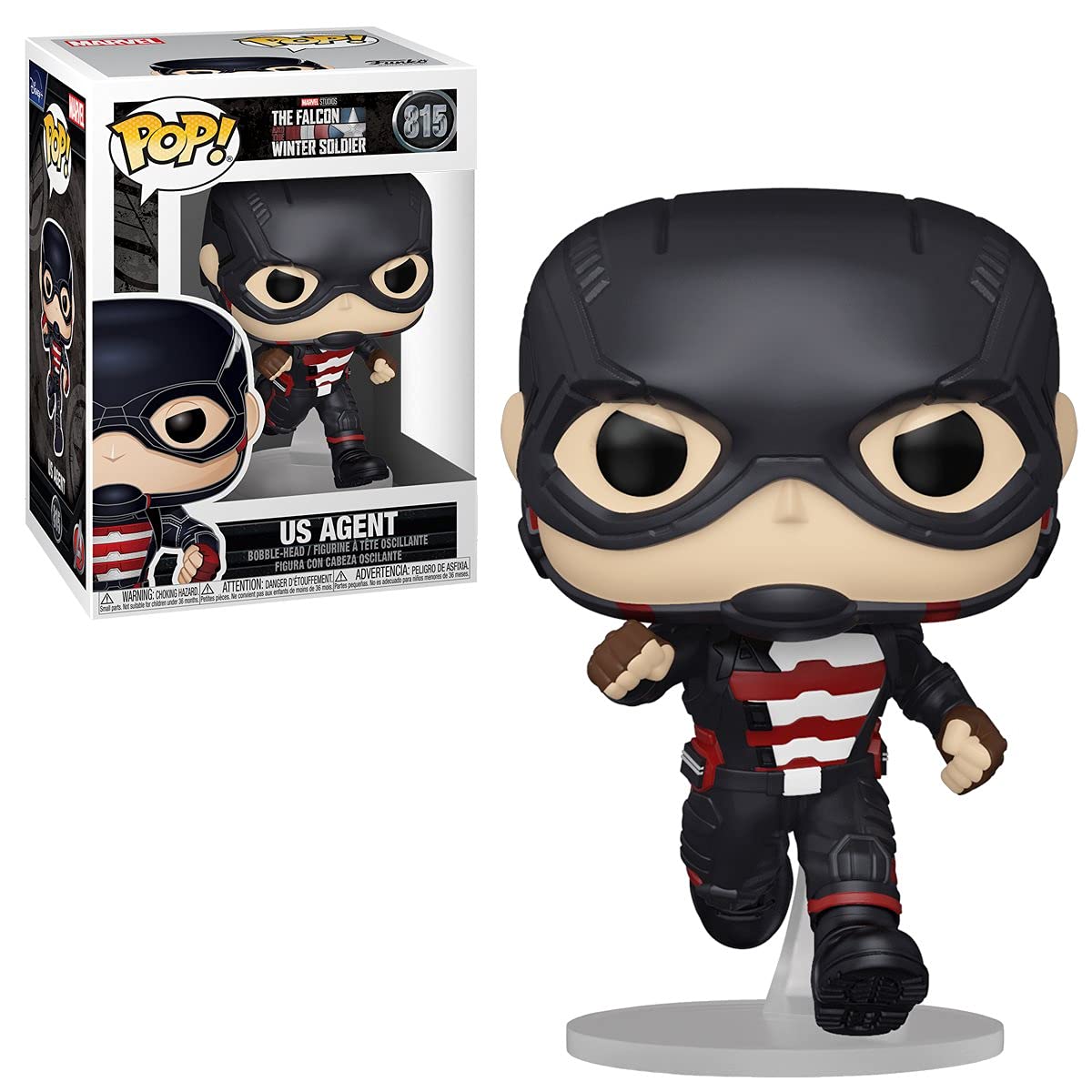 Funko Marvel: Falcon And The Winter Soldier - John F. Walker As U.S. Agent Pop! Vinyl Figure (Bundled With Compatible Pop Box Protector Case)