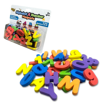 Kitoy Alphabet And Number Magnets - 36 Total Magnets | 26 Upper Case Alphabet And 10 Number Fridge Magnets | Colorful Abc Educat