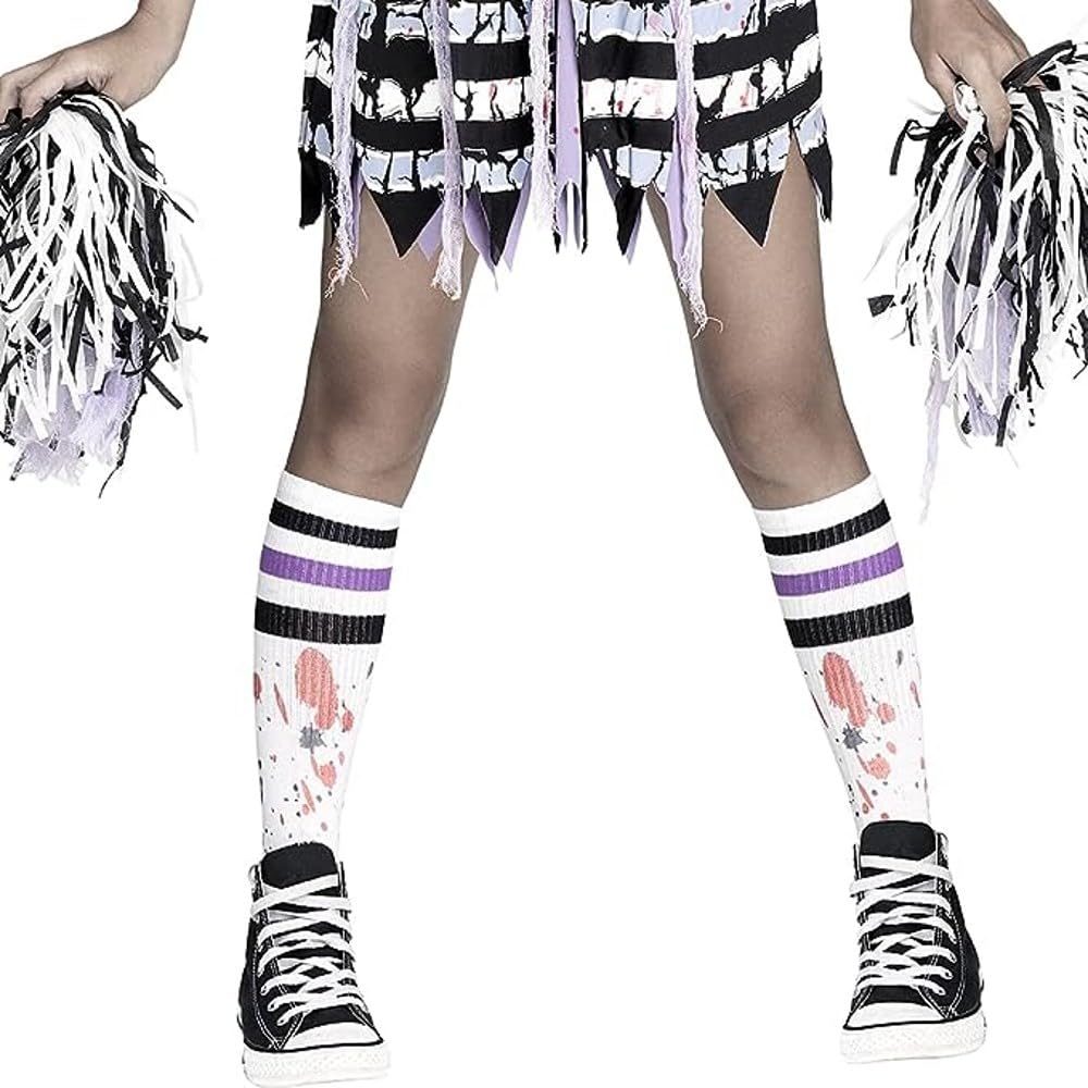 Fun World Zombie Fearleader Girls Costume Scary Cheerleader Dress Up Halloween (Classic Version, X-Large)
