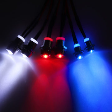 Hobbypark 6 Led Rc Light Kit Headlights Taillight Leds For Traxxas Slash Rustler Arrma Axial Scx10 Redcat Rc4Wd Hpi Truck Tamiya
