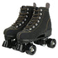 XUDREZ Cowhide Roller Skates for Women and Men High-Top Shoes Double-Row Design Adjustable Classic enhanced Roller Skates (Black 9)