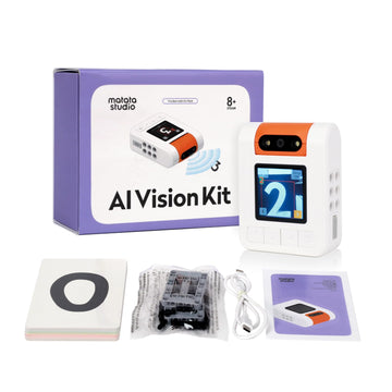Matatastudio Ai Vision Kit For Vincibot With A 180 Flip Camera, Programmable Screen And Modular Structure Can Add 7 Visual Funct