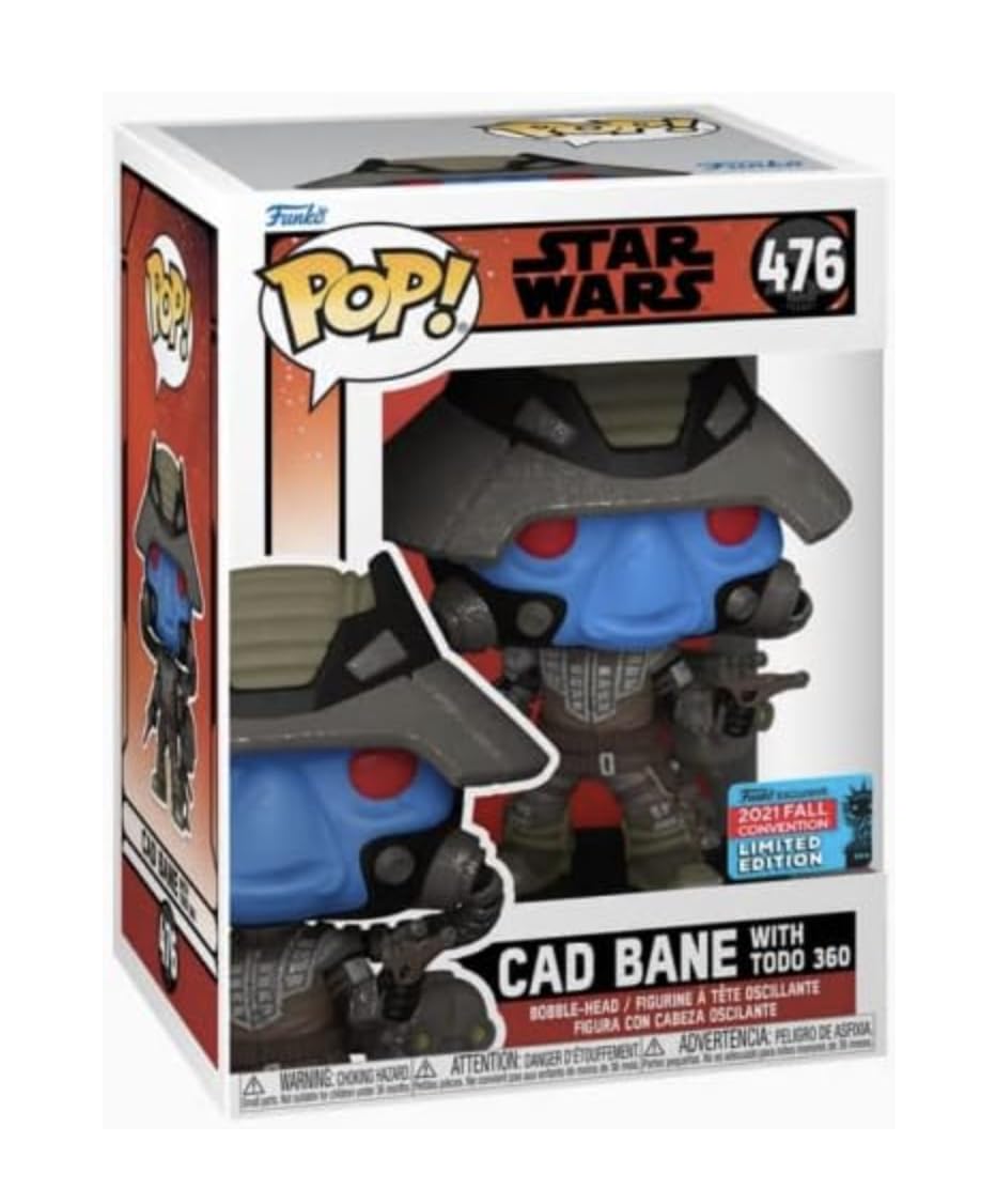 Pop Pop! Star Wars: Cad Bane With Todo 360 (2021 Fall Convention Exclusive) Funko Pop! Vinyl Figure (Bundled With Compatible Pop Box Protector Case), 3.75 Inches