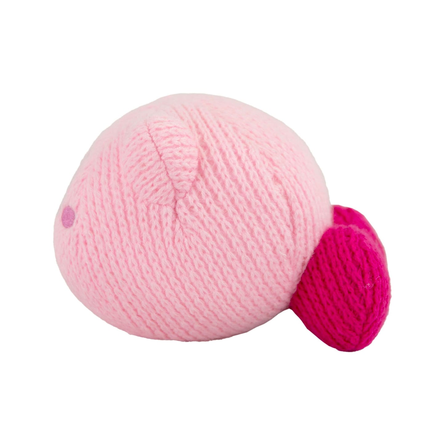 Tomy Nuiguru Knit Kirby Plush - Hovering Kirby Plushie - Knit Plushies - Soft And Squishy Kawaii Plushies - Video Game Collectibles - Gaming Room Decor - 6 Inch