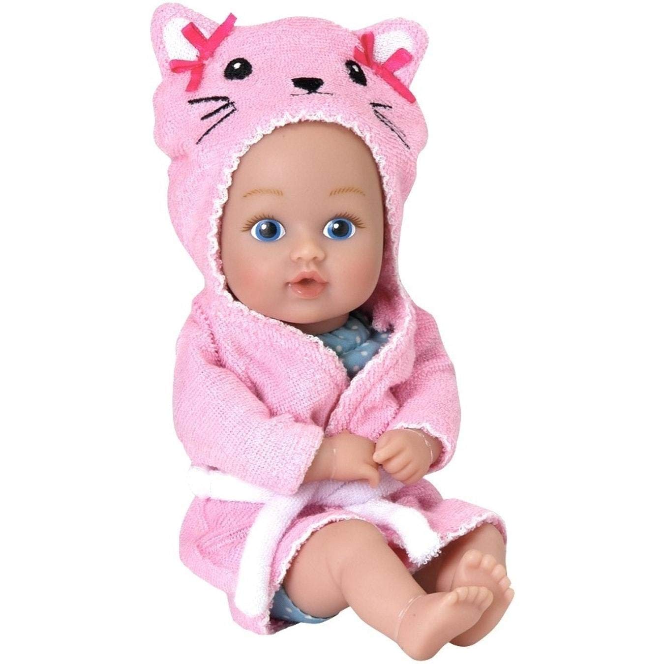 Adora Bath Time Baby Tots Collection  8.5 Baby Doll and Clothes Set  Made with Fresh Powder Scent  Machine Washable and limited availability QuickDri Vinyl Body  Birthday Gift For Ages 1+ - Kitty