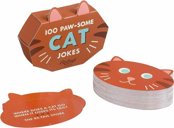 Ridley’S 100 Paw-Some Cat Joke Cards – Includes 100 Jokes For Kids And Adults, Funny Jokes For Family-Friendly Fun, Makes A Great Gift Idea