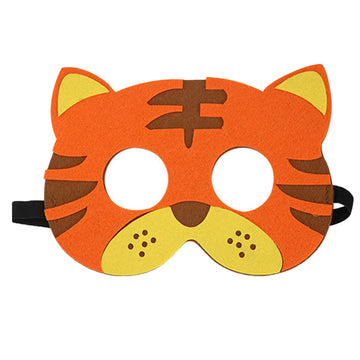 Jtnohx Felt Animal Masks, 10 Pcs Halloween Mask, Animal Costume For Birthday Party Supplies (Tigger Mask)